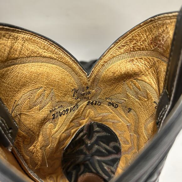 Tony Lama El Rey Gray Full Quill Ostrich Cowboy Boots main image 11
